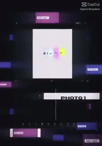 CapCut Interface Template For Reels Tiktok Editing