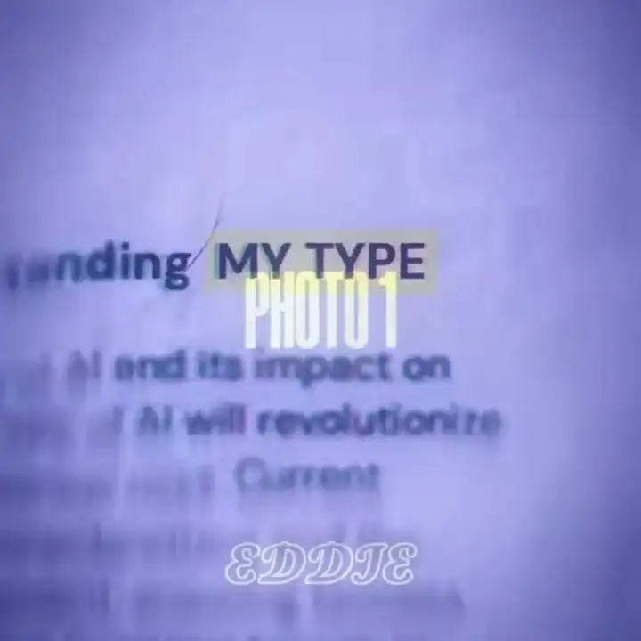 My Type Trend Your Text Ego  Aura CapCut Template